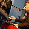 Markus H�ller - keyboards, Soulband Celebration am 26.06.2013 in Eschborn